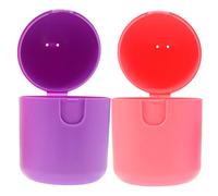 HAWILLOSCH 2pièces Boîte De Rangement Pour Coupelle Menstruelle Résistante à Haute Température Et Rose Rangement Portable Pp Alimentaire Pour Articles Féminins