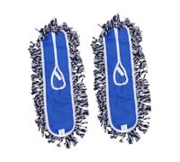 HAWILLOSCH 2pièces Mop Cloth Replacement for Household Cleaning Cotton Thread Push Mop Accessories and Highly Absorbent Reusable Chiffons for Efficient Dust and Dirt Removal