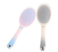 HAWILLOSCH 2pièces Peignes Démêlants Plastique Brosse Coiffante Pour Femmes Et Filles Outil De Massage Doux Couleur Dégradée