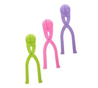 HAWILLOSCH 3 pièces Lot de Pinces à Boules de Neige Légères avec Poignée Longue Jouets Hiver Extérieurs pour Garçon Fille Outils pour Bataille de Neige Couleurs Aléatoires Couleur Aléatoire