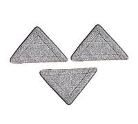 HAWILLOSCH 3 Pièces Tête de vadrouille Triangulaire Recharge serpillière vadrouille de Nettoyage de Voiture Balai serpillère tête de Rechange pour vadrouille de vadrouille Fibre Grey