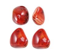 HAWILLOSCH 4 Pièces Agate Naturelle de Polies Sardonyx Décoratives Apaisantes Couleur Aléatoire pour Lithothérapie Couleur Aléatoire