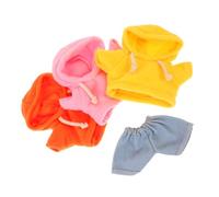 HAWILLOSCH 4 pièces Vêtements Poupée Peluche Ensemble Ours Doux Interchangeable Hoodie et Pantalon pour Habillage DIY Bear
