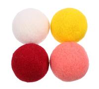 HAWILLOSCH 4pièces Boule à Mâcher pour Chien De Jouets Interactifs avec Cloche pour Chiens De Moyenne Jouet à Mordre pour Éduquer Et Amuser Votre Animal