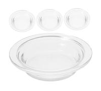 HAWILLOSCH 4pièces Dishes Verre pour Réchaud à Cire Assiette De Remplacement pour Brûleur Aromathérapie Et Lampe Électrique Accessoires Pratiques pour Fondants Parfumés