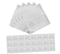HAWILLOSCH 50 Pièces Isolant en Feuille D'aluminium Épicier Portable Compartiment De Plein Air Accessoires Ménagers Thermique Plus Chaud Glacières à Lunch pour Les Filles Silver