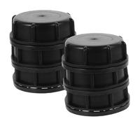 HAWILLOSCH 6 pièces Lot de Bouchons de Jerrican à Filetage Grossier Couvercles Étanches de Remplacement pour Bidons Dessence Accessoires de Réservoir Noir