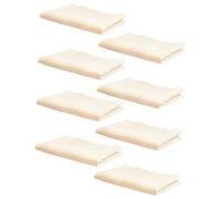 HAWILLOSCH 8 pièces Lingettes Coton Absorbantes Double Couche Respirante Serviettes Unies pour Bavoir et Lavage Doux et Léger Nés et Tout-Petits