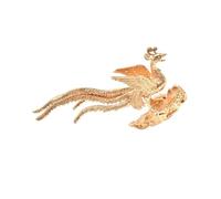 HAWILLOSCH Accessoires De Bijoux Laiton Phénix Antique Décoration Pour Cheveux Patch Diy Épingles Et Bandeaux Doré