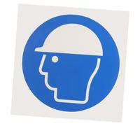 HAWILLOSCH Autocollant D'utilisation Obligatoire Du Casque De Protection Étiquette Adhésive Pour Sécurité Sur Chantiers Facile à Appliquer Lire Rappel De Sécurité Pour Travailleurs