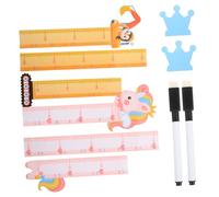 HAWILLOSCH Autocollant Mural Pour Tableau De Croissance Pour Garçons Et Filles Lot De 2 Règle De Mesure De La Hauteur Motifs Danimaux Mignons Facile À Installer Et À Utiliser