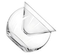 HAWILLOSCH Bol Verre Transparent avec Compartiment Glace Intégré Saladier Décoratif pour Fruits Desserts et Caviar Vaisselle Pratique pour Maison Hôtels et Restaurants