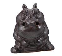 HAWILLOSCH Brûleur à Reflux en Céramique Hippopotame Ornement Animal pour Décoration Maison Plateau De Cérémonie du Thé Élégance Pratique Et Cadeau Convivial