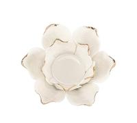 HAWILLOSCH Chandelier bougeoir Conique Bougeoir votif Bougie Conique photophore Ancien Rituals The Ritual décoration d'intérieur Party Feist Ornement de céramique Blanche