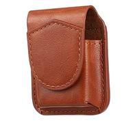 HAWILLOSCH étui à Protecteur Mini Pochette pour Zip-po de Rangement Pochette Rangement kitbag Ceinture Lombaire Sacoche Banane Homme Petit étui en Cuir Cas de Taille Brown