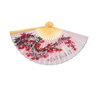 HAWILLOSCH Éventail Mural Chinois Pliant Grand Format 0,5x0,9 m En Bambou Et Papier, Décoration Murale Artisanale, Pour Mariage, Fête à Thème, Salon, Accessoire Photo Léger Et Suspendu