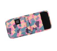 HAWILLOSCH Housse Chauffante USB pour Biberon Portable Protection Thermique avec Sangle de Transport Chauffe Lait et Boissons Voyage Étui Isotherme Camouflage Rose