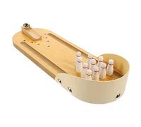 HAWILLOSCH Jeu de Bowling Mini Bois pour Bureau Interactif Éducatif pour Garçon Fille et Seniors de Quilles Compact et Activité Ludique et Stimulante