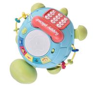 HAWILLOSCH Jouet Tortue Multifonctionnel pour Léducation Précoce Musique Téléphone Matériau Sûr Coordination Œil-Main Amélioration des Compétences Intellectuelles