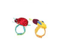 HAWILLOSCH Jouets Pour Bébés Et Tout-petits Jouets Sensoriels Pour Bébés Ensemble De Hochets Avec Miroir Et Dragonne En Matériau Souple Et Léger Pour Les Jeux Du Nouveau-né Au Tout-petit
