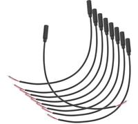 HAWILLOSCH Lot de 10 Câbles Audio Mono 35 MM Fiche Femelle Câble Jack Stéréo pour Casque Filaire Rallonge Microphone Compatible Écouteurs et Enceintes Solide en PVC