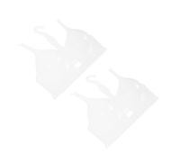 HAWILLOSCH Lot De 2 Mannequins De Soutien-Gorge Petits Formats Semi-Transparents en Plastique Réutilisable avec Cintres pour Présentation De sous-vêtements en Magasin Ou Vitrine Professionnelle