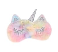 HAWILLOSCH Masque De Sommeil Peluche Licorne Cache-yeux Et Confortable Et Design Élégant Effet Blackout Pour Sommeil Réparateur