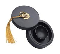 HAWILLOSCH Pierre à Encre avec Couvercle Pierre Naturelle pour Calligraphie et Dessin Support pour Meulage et Préservation de Encre Compacte et Facile à Transporter