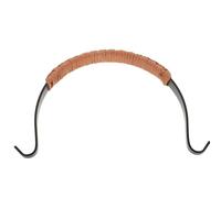 HAWILLOSCH Poignée de Théière Ergonomique et Résistante la Chaleur 11 CM en Fer Forgé Enroulement de Corde de Chanvre Accessoire pour Bouilloire Domestique Cuisine