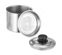 HAWILLOSCH Pot Cuisine en Acier Inoxydable 410 avec Couvercle Étanche Grosse Capacité 15L Passoire Épaisse 304 pour Stockage et Filtration D’Huile Usage Domestique et Camping