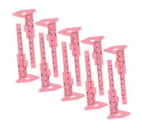 HAWILLOSCH Règle Plastique à Coulisse Portable Mesure Sourcils Calibre Précis Outil De Positionnement Pour Maquillage Professionnel Et Usage Domestique Lot De Rose