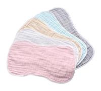 HAWILLOSCH Serviettes En Coton Pour Bébé Lot De 6 Débarbouillettes Pour Nouveau-né Absorbants Pour La Salive Support D'épaule À Utiliser