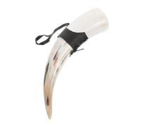 HAWILLOSCH Tasse Corne à Boire Viking 30-36 Cm Corne De Bœuf Naturelle Grosse Capacité Tasse Décorative Hommes Ambiance Médiévale Chope Original Pour Dégustation Bière Et Vin