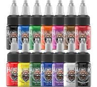 HAWINK Encre Tatouage Professionnel Tattoo Ink 1/2oz (15ml) 14 Bouteilles Kit Tatouage Tinta TI203EU-15-14