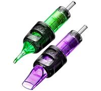 HAWINK Kit Aiguille 50 Pcs. Jetables #10 Bugpin Round Liner/Magnum 3RL 5RL 7RL 9RL 11RL 7RM 9RM 11RM 13RM 15RM d = 0,30 mm Professionnel Supplies pour Débutants et Artistes EN20-FG-50KIT-K