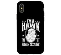 Hawk Bird Lover Funny Hawk Sarcasme Halloween Costume Party Coque pour iPhone X/XS
