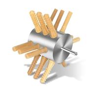 HAWK BROTHER Perceuse à poulet légère à 18 doigts pour volaille et plumes de poulet Tige de 9,5 mm Perceuse en acier inoxydable pour dinde, poulet, caille, faisan, colombe 3,9 x 4,7 l