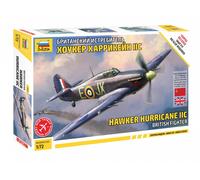 HAWKER HURRICANE IIC FIGHTER WWII (RAF & URSS) - ZVEZDA 1/72 Plastic Kit