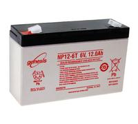 Hawker NP12-6 Batterie plomb PB 6 Volt 12Ah avec contacts Faston 6,3mm