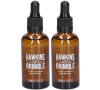 Hawkins & Brimble Huile à barbe Elemi Ginseng 2x50 ml