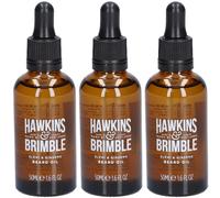 Hawkins & Brimble Huile à barbe Elemi Ginseng 3x50 ml