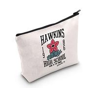 Hawkins Trousse de maquillage inspirée de l'émission télévisée, blanc cassé, big, Hawkins High School UK