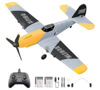 HAWK'S WORK Avion RC 3 canaux BF-109, Avion télécommandé prêt à Voler, 2.4GHz 6-Axis Gyro Stabilizer, Facile à Piloter pour Les Enfants et Les débutants