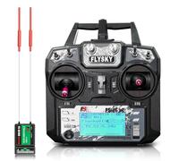 HAWK'S WORK Flysky Combo Émetteur 10CH RC, 2.4G Mode2 (i6X + iA10B)