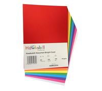 Hawksbill Lot de 100 cartes colorées A5 160 g/m² - Arc-en-ciel - Cartes lisses de qualité supérieure pour impression d'art et d'artisanat, calligraphie, projets et invitations pour enfants