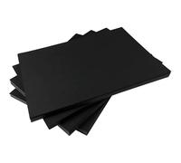 Hawksbill Lot de 50 cartes noires A4 multi-usages de 220 g/m² - Qualité supérieure - Lisses et nettes - Pour la fabrication de papeterie, la maison ou le bureau et les arts ou l'artisanat