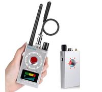 HawkSpy Détecteur de Caméras et Appareils Cachés, Scanner de Traceurs GPS et Sources de Signaux | Alerte Sonore et Vibration | Protection de la Vie Privée Portable (Argent)
