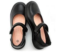 Hawkwell Chaussures Mary Jane Plates pour Fille - Noires Scolaires et Formelles,PU Noir, EU 32 Petit Enfant