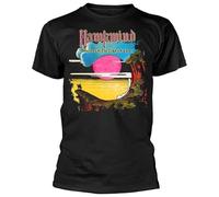 Hawkwind Warrior on The Edge of Time T-Shirt Mens Black Tee Black S