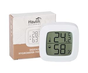 Hawlik Pilzbrut - Mini thermomètre/hygromètre digital - appareil de mesure de la température et de l'humidité - idéal pour la culture de champignons ou de plantes